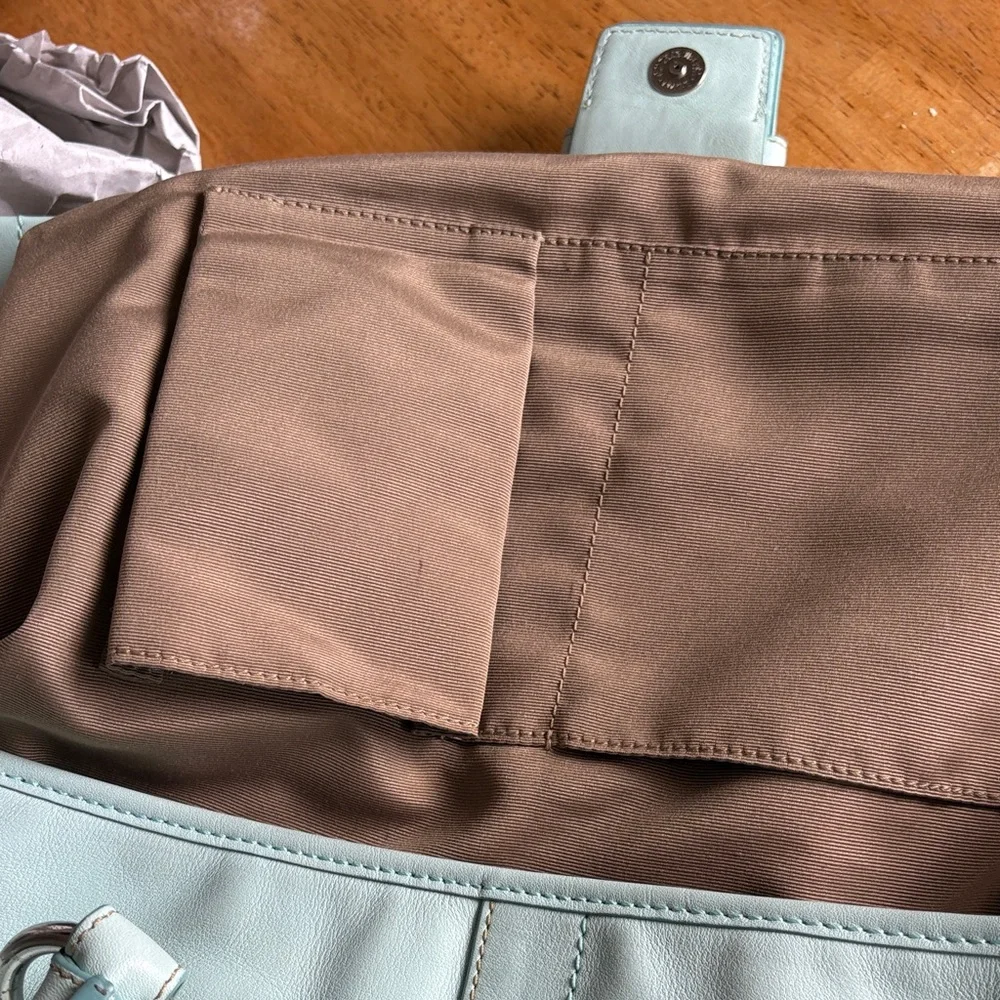 2007 Coach Soho Hampton in Aqua/Robin’s egg blue